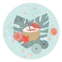 Coconut Drink e Beach Greenery