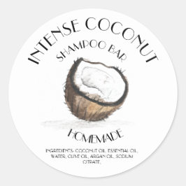 Adesivo Coconut Vanilla Ingredientes Caseiros Tipografia C