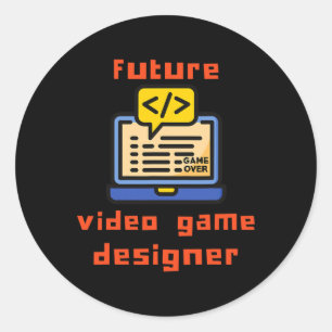 Adesivo Codificador do Programador do Video Game Designer