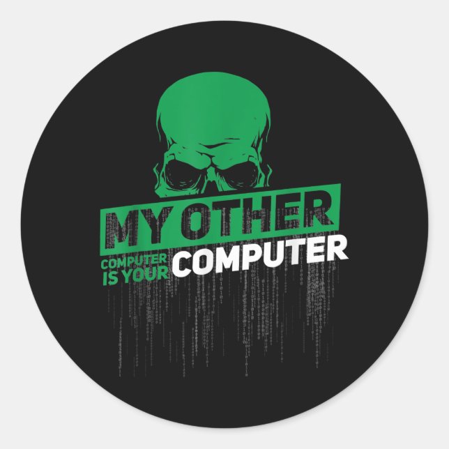 Adesivo Código Admin do Nerd Hacker do Engenheiro Sysadmin (Frente)