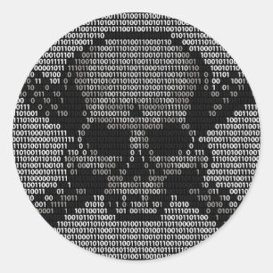 Adesivo Código Binário Caveira e Crossbones