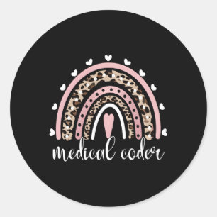 Adesivo Código Clínico de Codificação Médica do Arco-Íris 