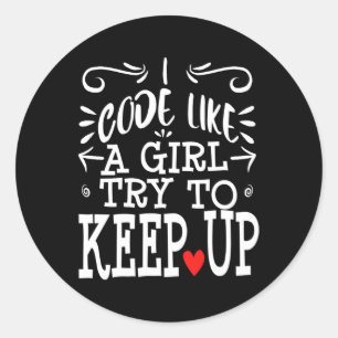 Adesivo Código Como Um Codificador De Programador De Compu