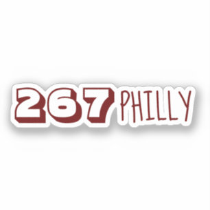 Adesivo Código de Área 267 - Philly