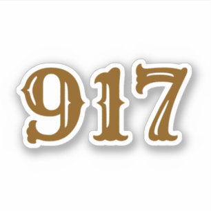 Adesivo Código de área 917 (Nova Iorque)