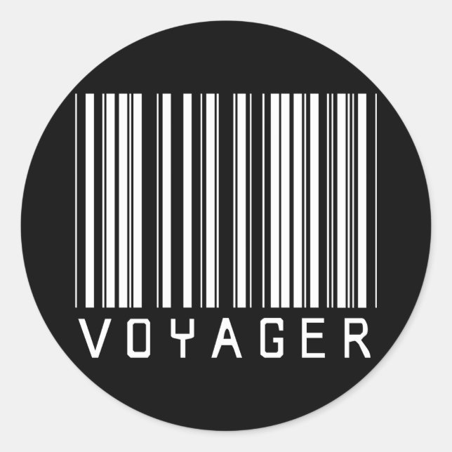 Adesivo Código de Bar da Voyager (Frente)