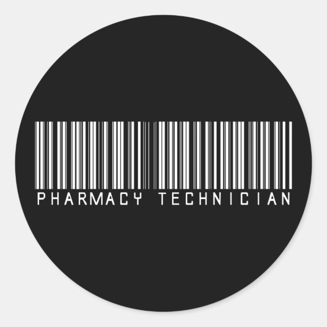 Adesivo Código de Bar Técnico de Farmácia (Frente)