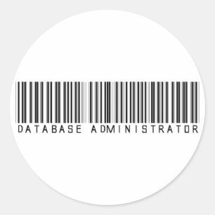 Adesivo Código de barras do administrador de base de dado
