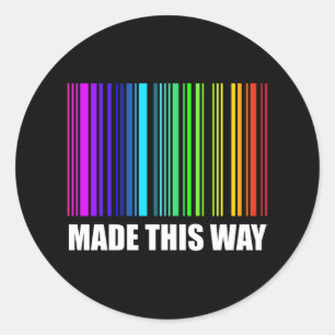 Adesivo Código de barras do Mês do Orgulho LGBT