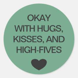 Adesivo Código de cor do distanciamento social - casamento