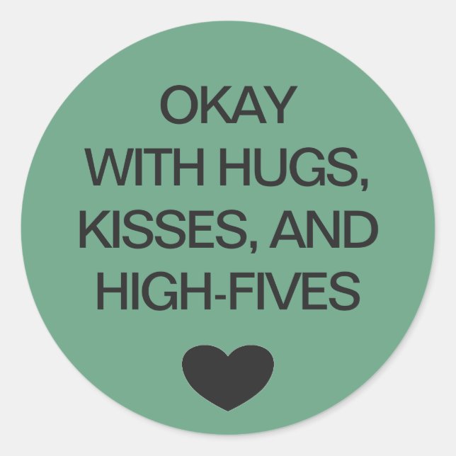 Adesivo Código de cor do distanciamento social - casamento (Frente)