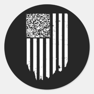 Adesivo Código de Dança de Ritonância Qr Trump Funny