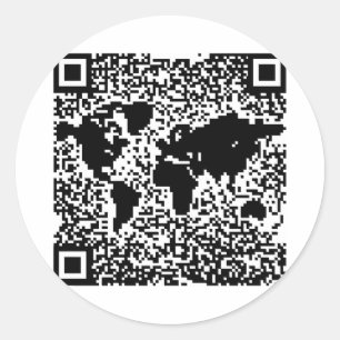 Adesivo Código de QR - o mundo