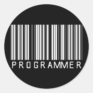 Adesivo Código do Bar do programador