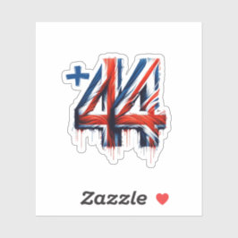 Adesivo Código do país do Reino Unido