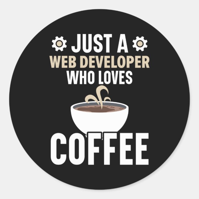 Adesivo Código do Programador do Web Developer Programmer  (Frente)