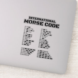 Adesivo Código Internacional Morse