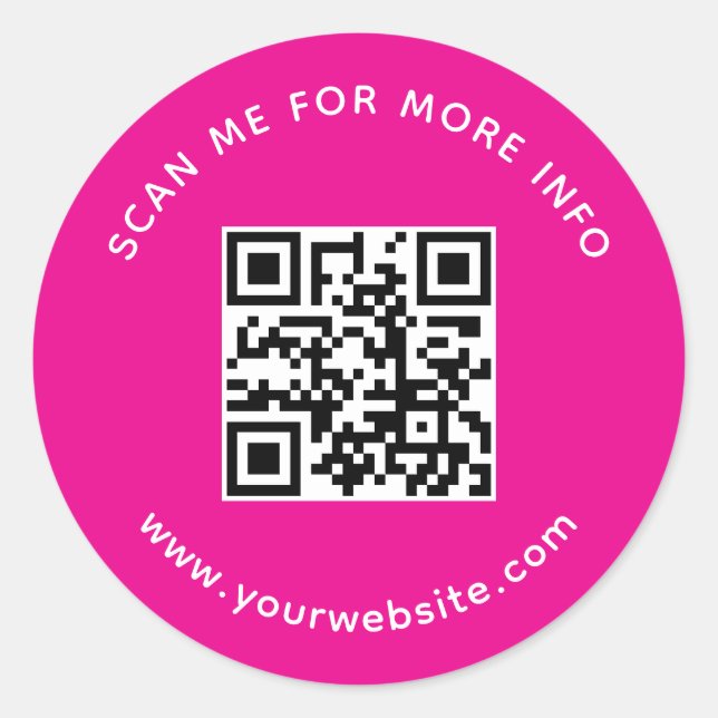 Adesivo Código QR Analisar-me para obter mais informações  (Frente)