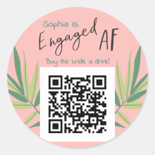Adesivo Código QR Comprar Bride uma Bachelorette EngagedA