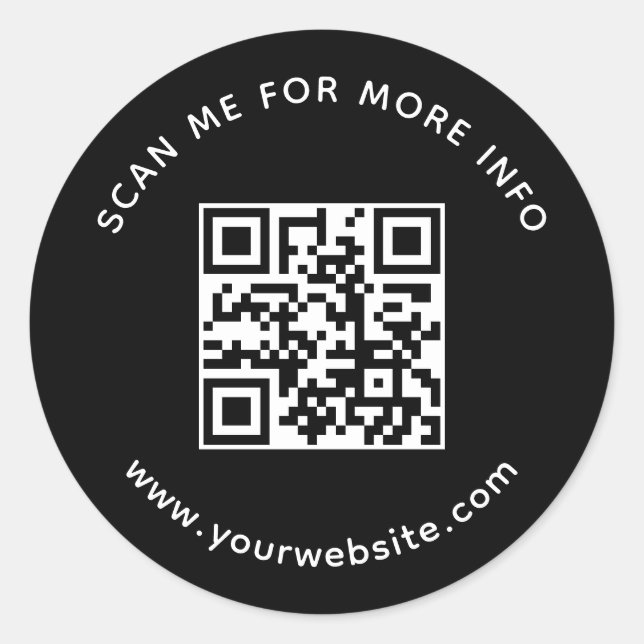 Adesivo Código QR da Empresa Profissional Digitalize-me pa (Frente)