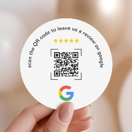 Adesivo Código QR de Avaliação do Google para Pequenas Emp
