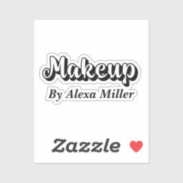 Adesivo Código QR de composição de cinzas e preto-e-chic m