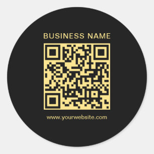 Adesivo Código QR de empresa de Modelo personalizado preto