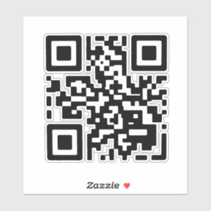 Adesivo Código QR de Never Gonna Give You Up, nunca vou te