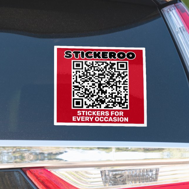 Adesivo Código QR de promoção comercial personalizável ade (Criador carregado)