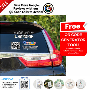 Adesivo CÓDIGO QR do Autocolante de Revisão do Google para