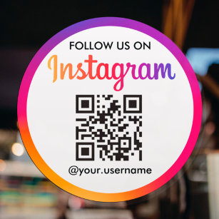 Adesivo Código QR do Instagram Business