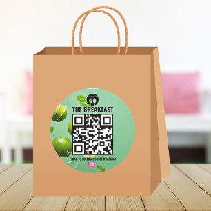Adesivo Código Qr do Instagrama de Negócios Moderno da Cas