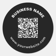 Código QR e Nome da Empresa com Texto Circular em