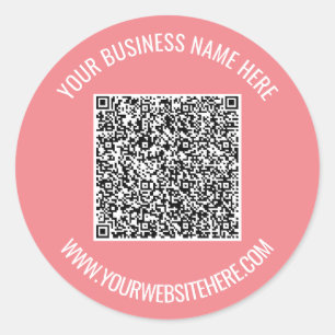 Adesivo Código QR e Texto Personalizado Personalizado Pers