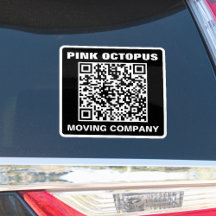Código QR Monocromático em Negrito Água-Resistente