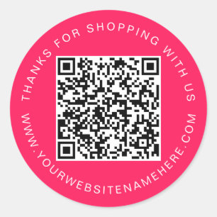 Adesivo Código QR Nome do site de pequenas empresas Diva