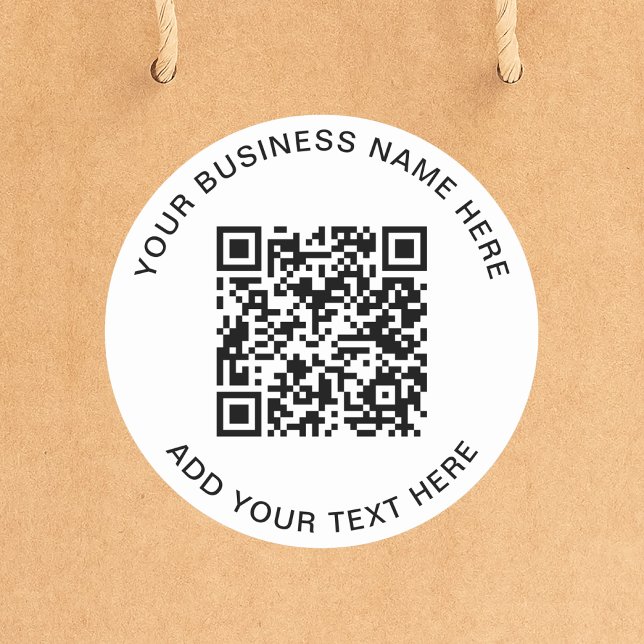 Adesivo Código QR ou Logotipo Promocional (Criador carregado)