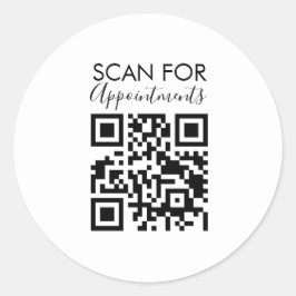 Adesivo Código QR para Agendamentos de Salão de Unhas Mini