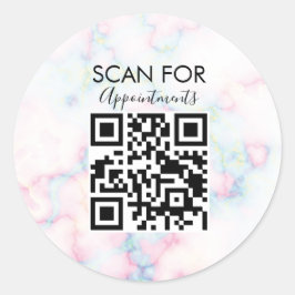 Adesivo Código QR para Agendamentos do Salão de Unhas de M