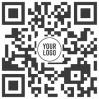 Código QR personalizado com decano de quadrado com