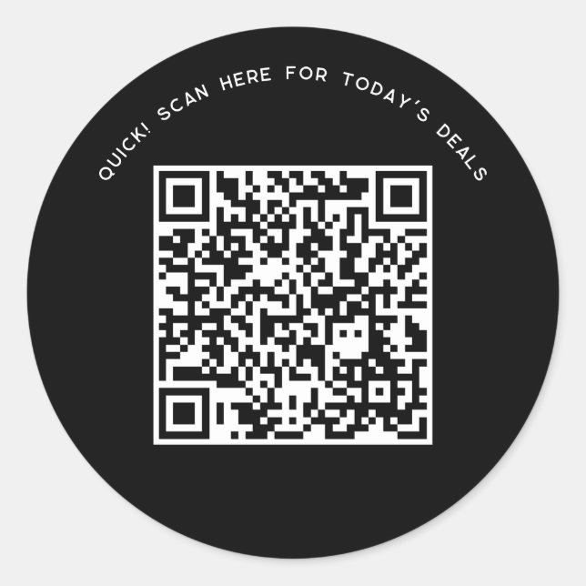 Adesivo Código QR Personalizado com Marketing Empresarial (Frente)