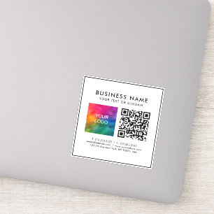 Adesivo Código QR personalizado Logotipo comercial Modelo