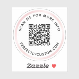 Adesivo Código QR personalizado Procurar mais informações 