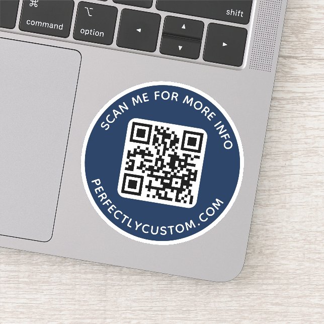 Adesivo Código QR personalizado Procurar mais informações  (Detalhe)
