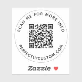 Adesivo Código QR personalizado Procurar-me para obter mai