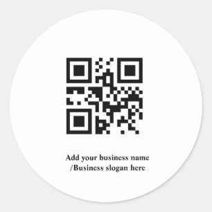 Adesivo Código QR personalizado simples adicione o logotip