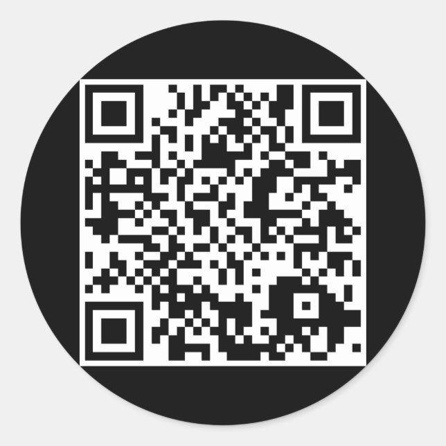 Adesivo código QR personalizável (Frente)