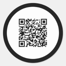 Código QR Simples - Elegante de quadro preto