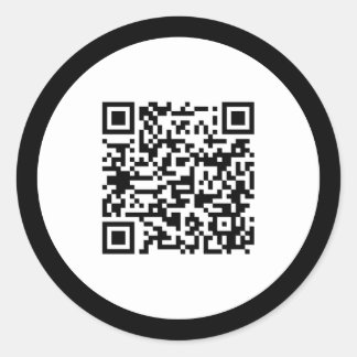 Adesivo Código QR Simples - Elegante de quadro preto