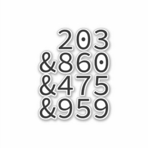 Adesivo Códigos de área de conexão